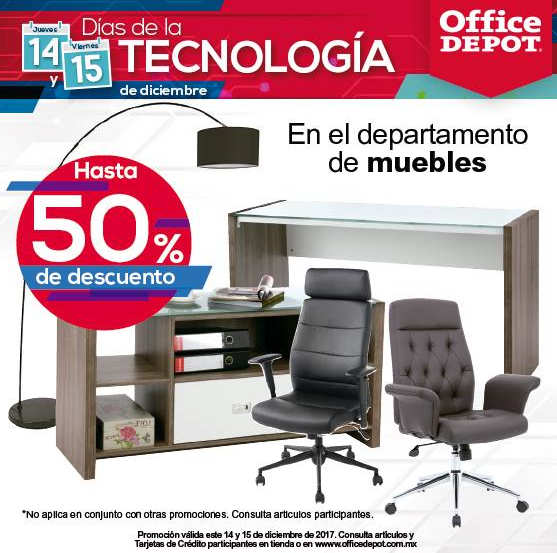 Office Depot - Días de la Tecnología / Hasta 50% de descuento en muebles,  cómputo, accesorios y más... - LiquidaZona