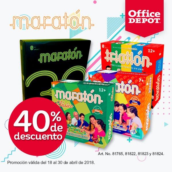 Office Depot - 40% de descuento en juegos de mesa Maratón... - LiquidaZona