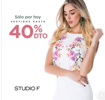 Studio F México Hasta 40% de descuento en vestidos sólo 10 de septiembre... - LiquidaZona