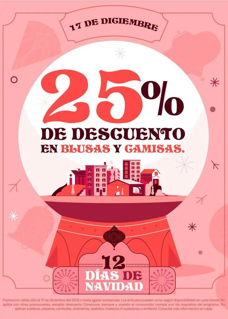 H&M - 12 Días de 2018 17 diciembre: 25% de descuento en blusas y camisas... - LiquidaZona