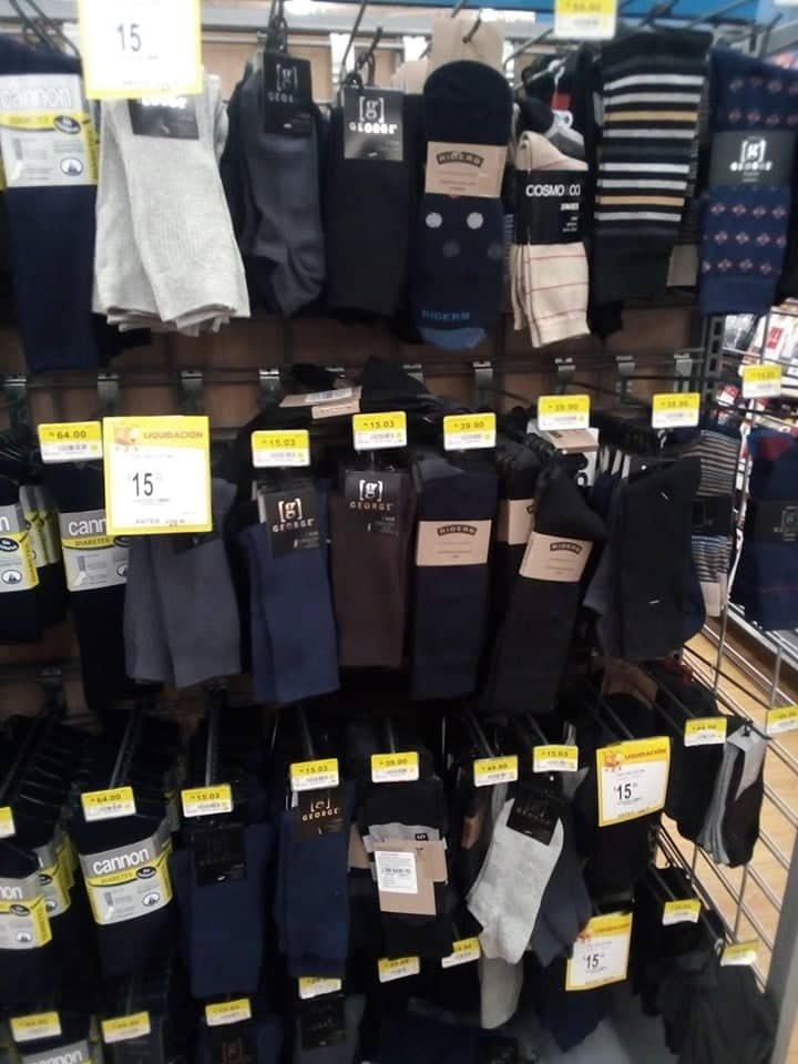 $15.02 - Walmart - Variedad de calcetines, paquetes de y ropa interior para caballero y niños con hasta el de descuento... - LiquidaZona