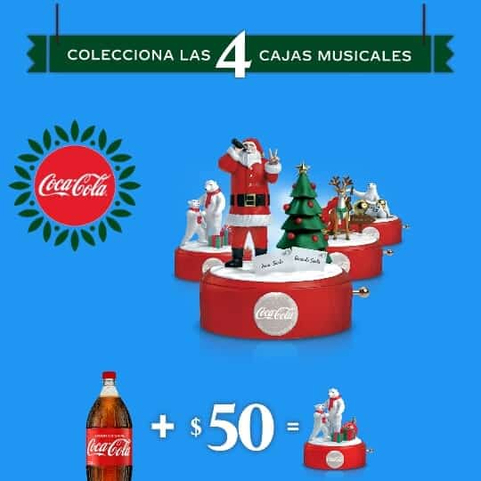Coca Cola Caja Musical Navidena 2019 4 Modelos Coleccionables