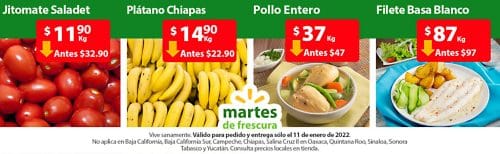 Walmart &#8211; Martes de Frescura 11 de enero de 2022 / Ofertas de Frutas y Verduras&#8230;