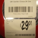 $29.01 – Chedraui – Sartenes marca cimsa y Gibson  / Tamaño de 24cm y 28cm con el 70% de descuento…