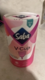$49.01 – Chedraui – Copa menstrual reusable V-Cup talla G para flujo abundante marca Saba / Con el 90% de descuento…