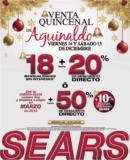 Sears – Gran Venta Quincenal de Aguinaldo este 14 y 15 de diciembre / Hasta 50% de descuento directo ó hasta 18 MSI + 20% de descuento y más…
