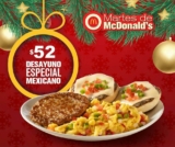 McDonald’s – Martes de MacDonald’s / Desayuno Especial Mexicano a $52 usando cupón este 18 de diciembre de 2018..