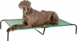 Cama elevada refrescante para mascotas, extra grande (60 x 37 x 9 pulgadas), verde a un precio genial…