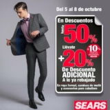 Sears – Hasta 50% de descuento + 20% adicional a lo ya rebajado + 10 Extra con tu crédito Sears en ropa formal para caballero…