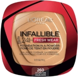 L’Oréal Paris, Base de maquillaje en polvo de larga duración, Infallible 24h Freshwear, Tono 260 Golden Sun a un precio genial…