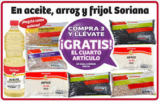 Soriana Híper y Súper – 4X3 en Aceite, frijol y arroz de la marca Soriana…
