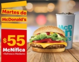 McDonald’s – Martes de McDonald’s : McNífica + refresco mediano a $55 usando cupón / Oferta válida hoy 9 de abril de 2019…