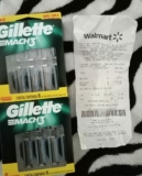 $100.02 – Walmart – Paquete de 8 cartuchos para máquina de afeitar marca Gillette Mach3 con el 65% de descuento…