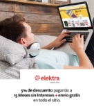 Elektra Online – 5% de descuento + Envío GRATIS pagando a 15 MSI…