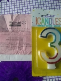 $5.01 – Walmart – Vela de cumpleaños marca Unique Candles con el 80% de descuento…