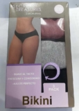 $60.03 – Walmart – Panties para dama tipo bikini marca Secret Treasure Intimates / Paquete de 3pz con el 40% de descuento…