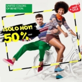 Ösom – Hot Sale 2018 / Sólo HOY 31 de mayo: 50% de descuento en la marca Benetton…