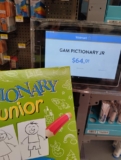 $64.01 – Walmart – Juego de mesa Pictionary Junior con el 85% de descuento…