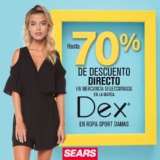 Sears – Hasta 70% de descuento en prendas para  dama de marcas seleccionadas…