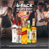 Oxxo – 6-Pack de Tecate Light de regalo los Jueves comprando una botella (licores seleccionados)…