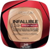 L’Oréal Paris, Base de maquillaje en polvo de larga duración, Infallible 24h Freshwear, Tono 245 Radiant Honey a un precio genial…