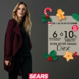 Sears – Dulce Navidad 2018 /Descuentos especiales en ropa para dama del 1 al 24 de diciembre…