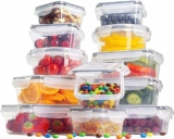 Juego de 12 Recipientes de Plástico Impermeables para Guardar Alimentos a un precio genial…