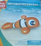 $49.01 – Bodega Aurrerá – Inflable marca Play Day  modelo Pez Payaso con el 80% de descuento…