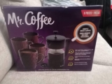 $178.02 – Walmart – Prensa francesa para café marca Mr. Coffee / Prensa + 4 tazas con el 50% de descuento…