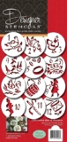 Stencils Plantillas para galletas y cupcakes de doce días de Navidad (pequeñas), beige/semitransparente a un precio genial…