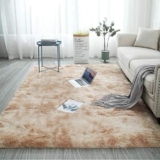 Hisemy alfombra moderna, suave y esponjosa, con estampado de teñido anudado a un precio genial…