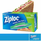 Ziploc Bolsa Reutilizable para Sandwich 100 bolsas a un precio genial…