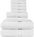 Juego de 8 toallas de baño Tono Blanco a un preico genial…