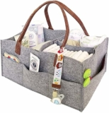 Organizador de pañales para bebé,cesta de fieltro para almacenamiento de pañales a un precio genial…