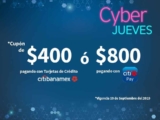 Elektra – Cyber Jueves / Hasta $800 en cupon pagando con CitiBanamex ó CitiPay…