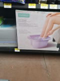 $100.02 – Walmart – Spa portátil con masajeadores para pies marca MainStays / Tono Lila con el 75% de descuento…