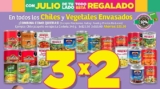 Soriana – Julio Regalado 2023 / 3X2 en todos los Chiles y Vegetales Envasados…