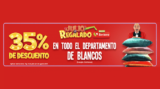 Soriana y MEGA Soriana – Julio Regalado 2019 / 35% de descuento en Departamento de Blancos…